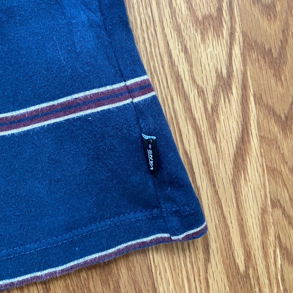 VANS Men’s Long Sleeve T-Shirt Blue Cotton ALSU00792 - Picture 5 of 5